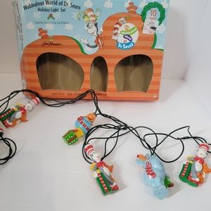Grinch Friends Dr Seuss Jim Henson Wubbulous World of Holiday String Light Set